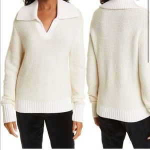 Veronica Beard Brogan Platter Collar Sweater Sz S